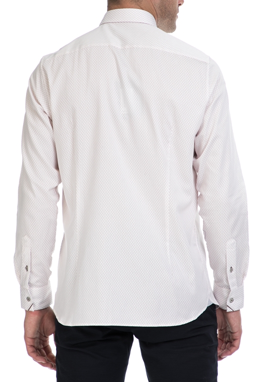 TED BAKER-Ανδρικό πουκάμισο SENNE TED BAKER λευκό 